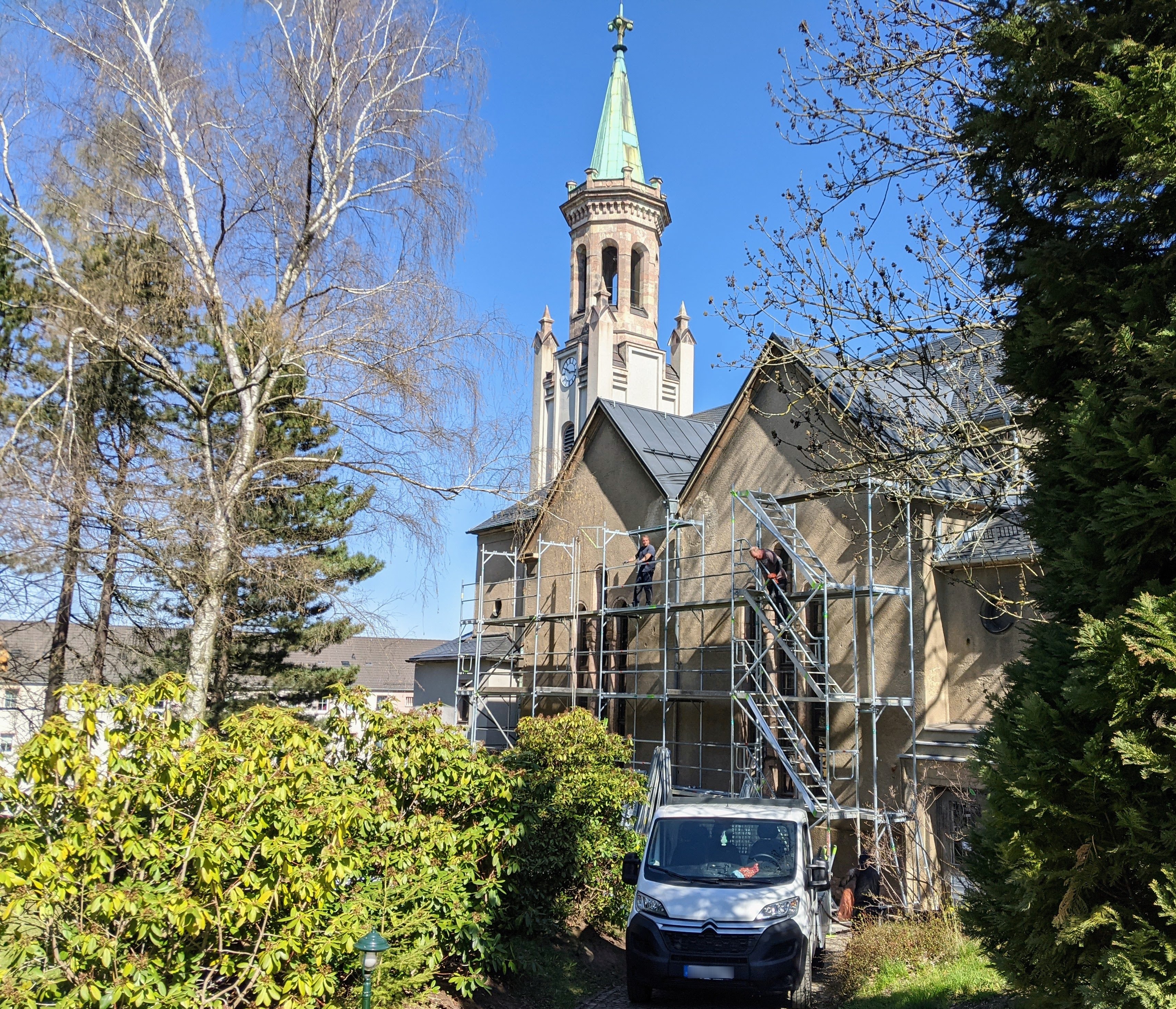 Fassadensanierung Trinitatiskirche 2021