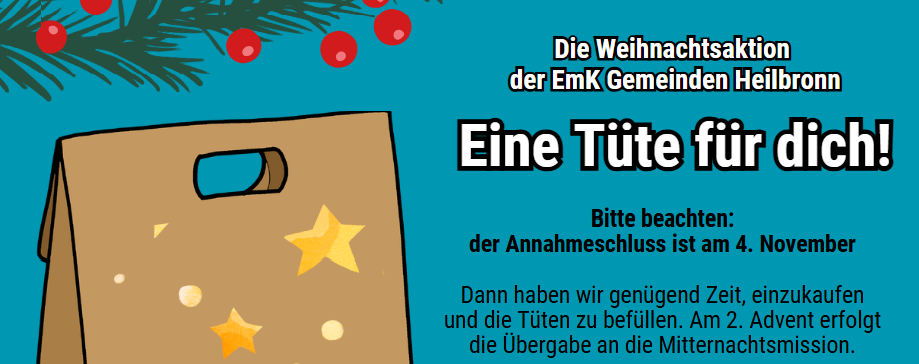 Weihnachtsaktion 2025: Eine Tüte für Dich!